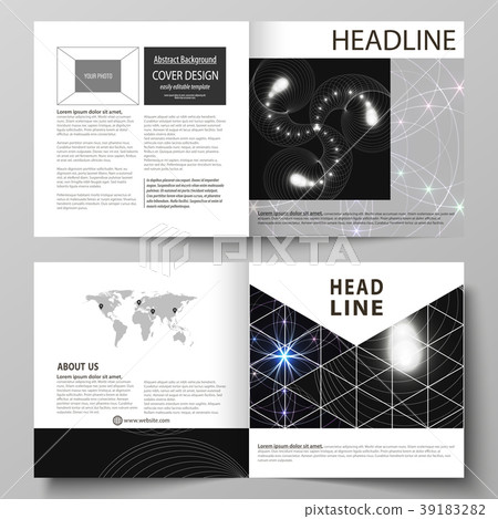 Business templates for square design bi fold 39183282