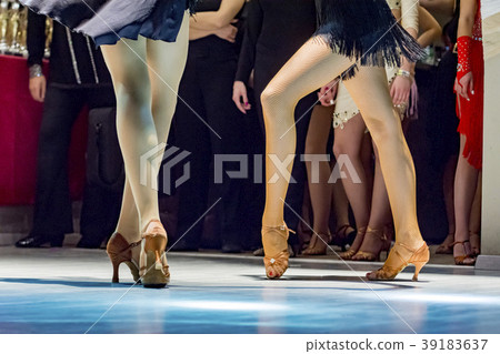 2 young girls dancing together 2 young girls dancing together 39183637