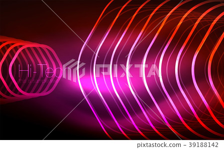 Outline hexagons, glowing geometric shapes Outline hexagons, glowing geometric shapes 39188142