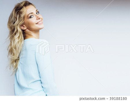 young pretty stylish hipster girl posing emotional 39188180