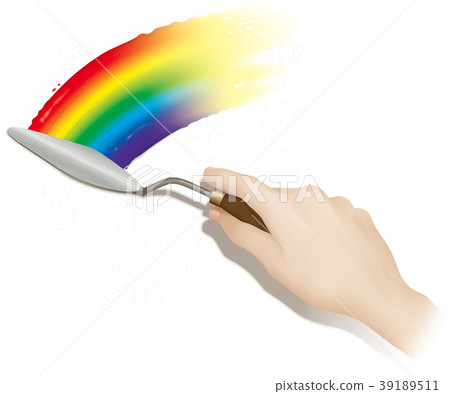 畫彩虹（畫刀） 39189511