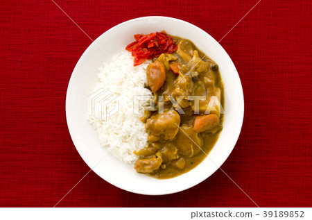 Curry and rice  39189852