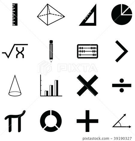 math icon set - Stock Illustration [39190327] - PIXTA