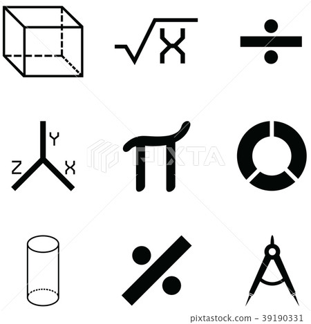 math icon set - Stock Illustration [39190331] - PIXTA