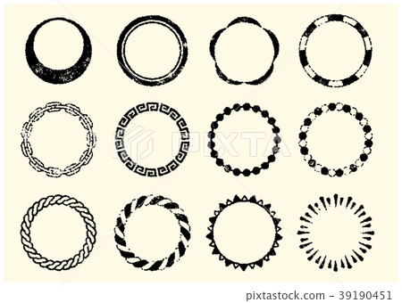 Circle decoration stamp set 1 39190451