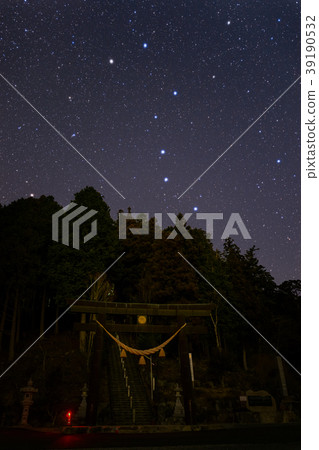 Torii and Hokuto Seven Star of Oyama Hakusan Shrine Torii and Hokuto Seven Star of Oyama Hakusan Shrine 39190532