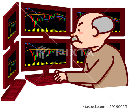 Uncle doing stock trading 39190625