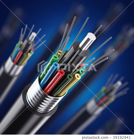 Macro fiber optical cable detail Macro fiber optical cable detail 39192941