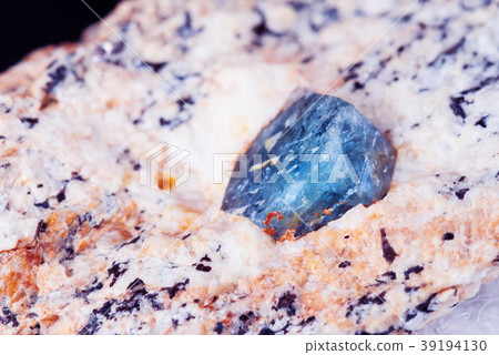 Blue corundum Sapphire crystal Blue corundum Sapphire crystal 39194130