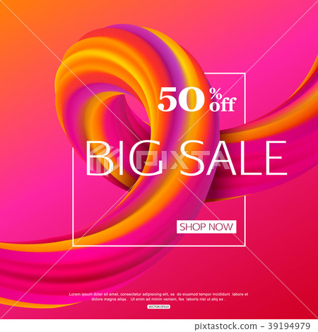 Big Sale Banner Design For Online Shopping Or Stock Illustration