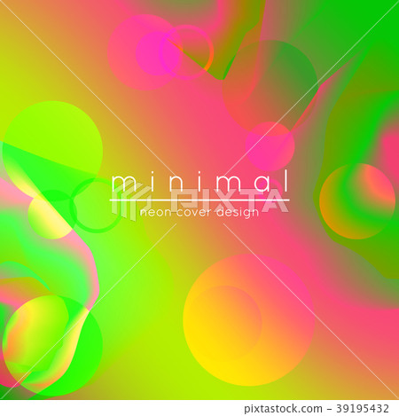 Abstract neon background with fluid bubble shapes Abstract neon background with fluid bubble shapes 39195432