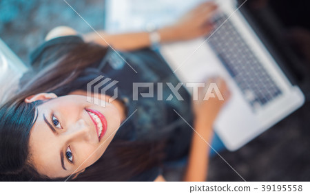 University student sit and do home work 39195558
