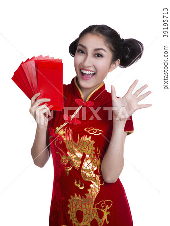 Chinese lady and Chinese money 39195713
