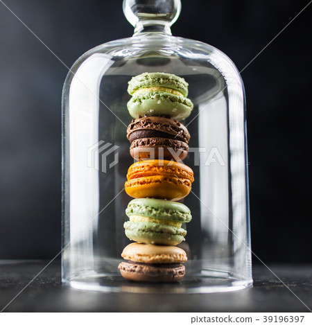 Assortment of macaron cookies 39196397