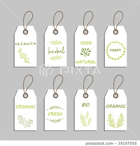 set of eco friendly labels set of eco friendly labels 39197058