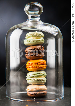 Assortment of macaron cookies 39197758