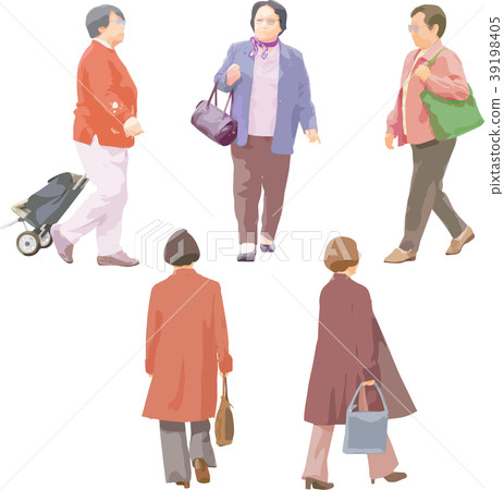 Full-body Figure _ Female Senior Full-body Figure _ Female Senior 39198405