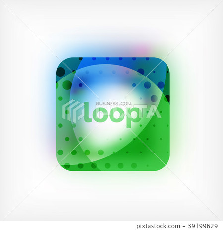Vector square loop business symbol, geometric icon - Stock Illustration ...