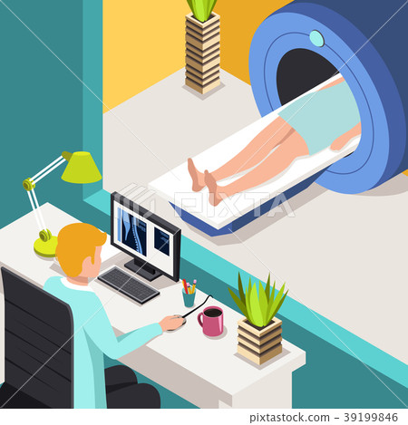 Medicine concept MRI scan and diagnostics Patient 39199846