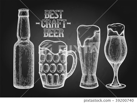 Graphic glasses of beer 39200740