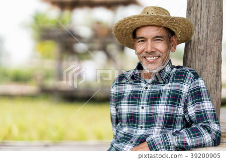 Portrait happy mature man is smiling. Portrait happy mature man is smiling. 39200905
