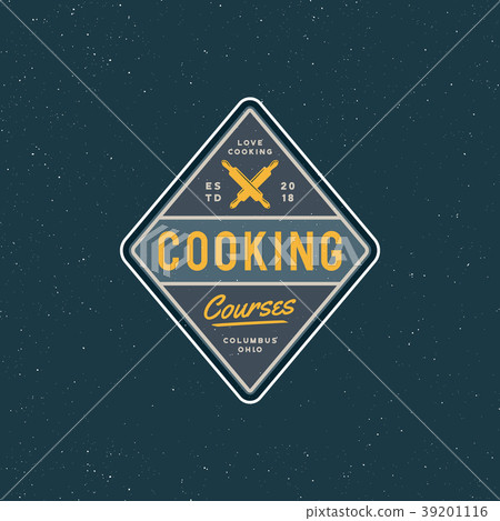 vintage cooking classes logo. retro styled 39201116