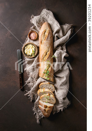 Artisan baguette bread 39201254