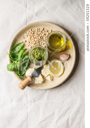 Basil pesto sauce Basil pesto sauce 39201329
