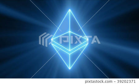 Ethereum Neon Logo 39202371