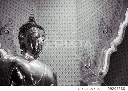 Pure gold Buddha sculpture at Wat Trimitr Bangkok Pure gold Buddha sculpture at Wat Trimitr Bangkok 39202588