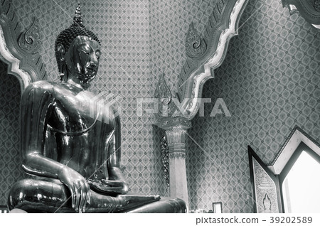 Pure gold Buddha sculpture at Wat Trimitr Bangkok Pure gold Buddha sculpture at Wat Trimitr Bangkok 39202589