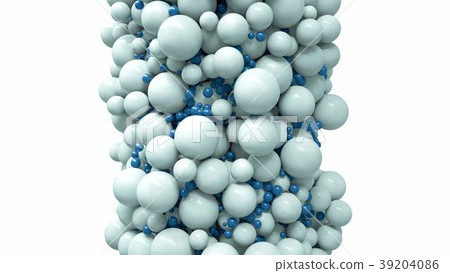 Colorful abstract chaotic structure balls 39204086