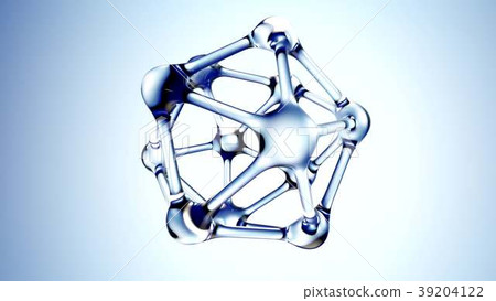 DNA molecule made of water 3d illustration DNA molecule made of water 3d illustration 39204122