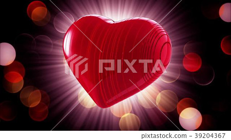 red heart on a bokeh background red heart on a bokeh background 39204367