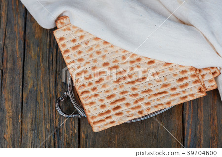 A Jewish Matzah bread with wine 39204600