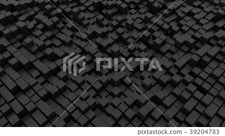 Abstract backgrund with black cubes Abstract backgrund with black cubes 39204783
