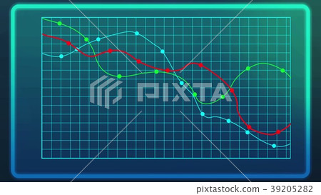 Graph showing decline of financial indices during 39205282