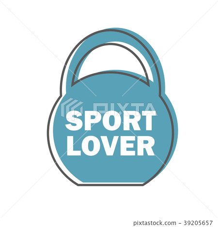 Sport lover - Gym Workout Motivation Quote Stamp Sport lover - Gym Workout Motivation Quote Stamp 39205657