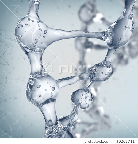 DNA molecules on the science background. 39205711
