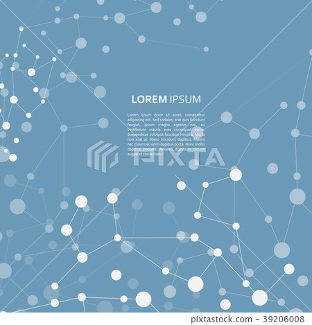 Molecule structure vector background - Stock Illustration [39206008 ...