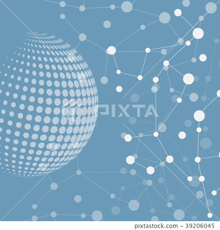Molecule structure vector illustration background - Stock Illustration ...