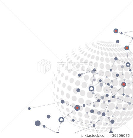 Molecule structure vector illustration background - Stock Illustration ...