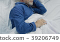 Old man sleeping in bed in the morning, recovery 39206749