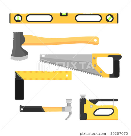 Building tools isolated on white background Building tools isolated on white background 39207070