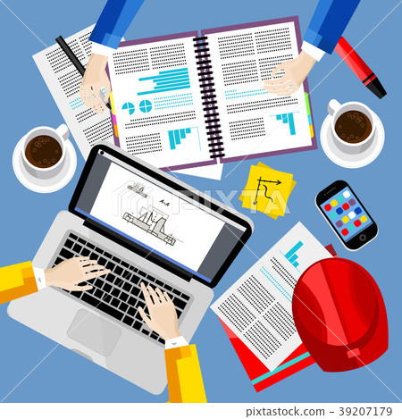 Business office and workspace background Business office and workspace background 39207179