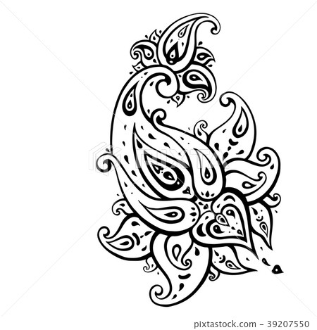 Paisley background. Hand Drawn ornament. 39207550