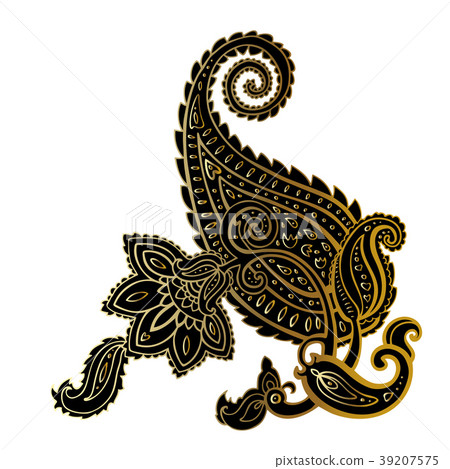 Paisley background. Hand Drawn ornament. Paisley background. Hand Drawn ornament. 39207575