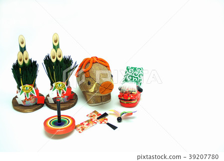 New Year's card material (year of the horse) 39207780