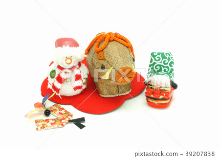 New Year's card material (year of the horse) 39207838