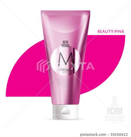 Realistic cosmetic shower gel pink container Realistic cosmetic shower gel pink container 39208422
